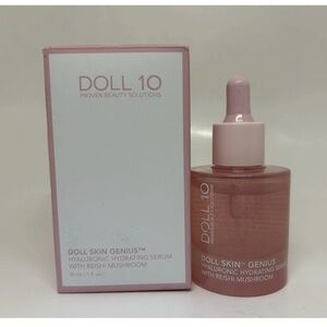 DOLL 10 Skin Genius Hyaluronic Hydrating Serum w/ Reishi Mushroom 1 oz New W/BOX